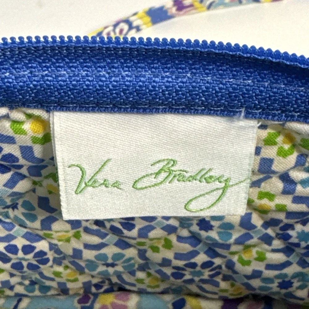Small Vera Bradley Blue Capri Paisley Purse Handbag -Retired Print